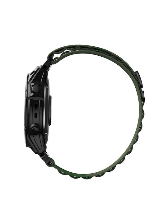 Tech-Protect Pro Strap Fabric Green (Fenix 5 / 5 Plus / 6 / 6 Pro / 7 / 7 Pro / 8 (47mm))