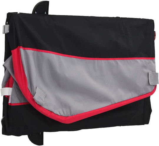 Vidaxl Bicycle Trailer Black Red 45 Kg Iron