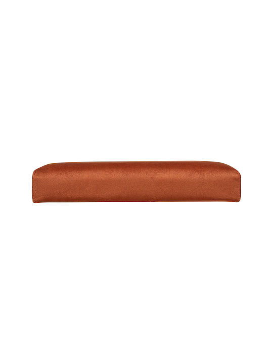 Living Room Stool With Storage Space Upholstered In Velvet Ambre 38x38x38cm
