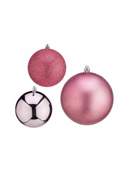 Krist+ Ornament de Crăciun Set Plastic Pink 11x10buc