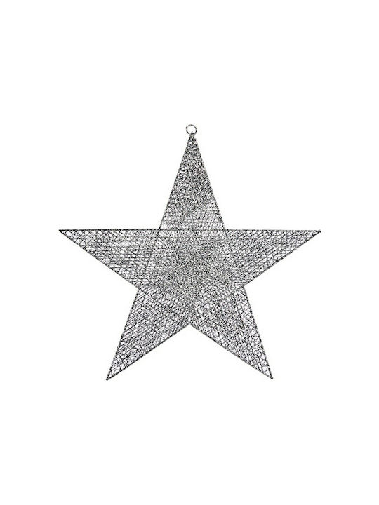 Krist+ Christmas Metallic Star Ornament Silver 50cm