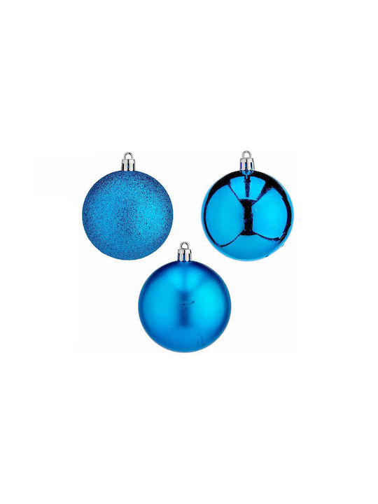 Krist+ Christmas Plastic Set Ornaments Blue 12pcs