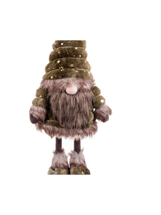 BigBuy Christmas Metal Figure Dwarf Brown Height 55cm