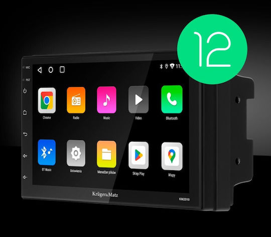 Kruger & Matz Ηχοσύστημα Αυτοκινήτου 2DIN (Bluetooth/USB/WiFi/GPS/Apple-Carplay/Android-Auto) με Οθόνη Αφής 7"
