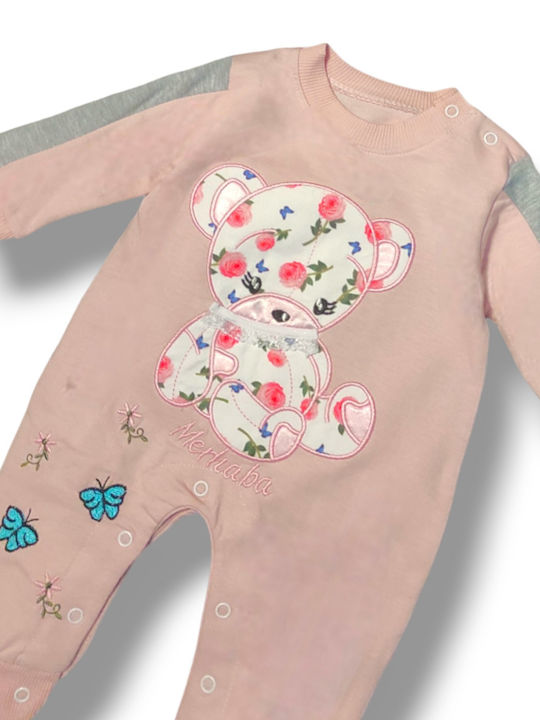 Babydom Baby Bodysuit Set Rose