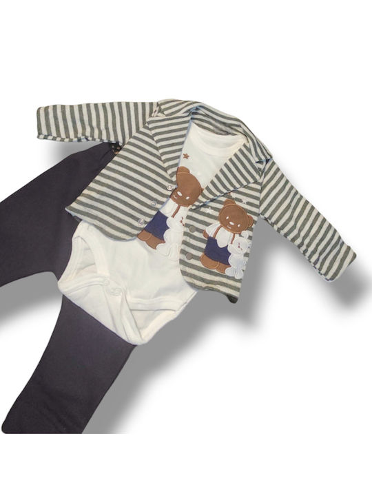 Babydom Set pentru copii cu Pantaloni Magazin online de iarnă 2buc HAKI