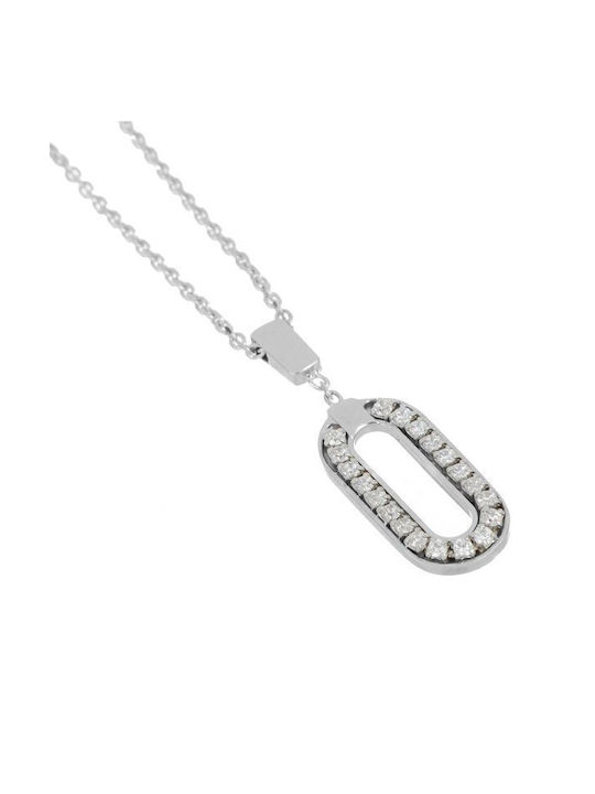 Unoaerre Necklace from Silver with Zircon