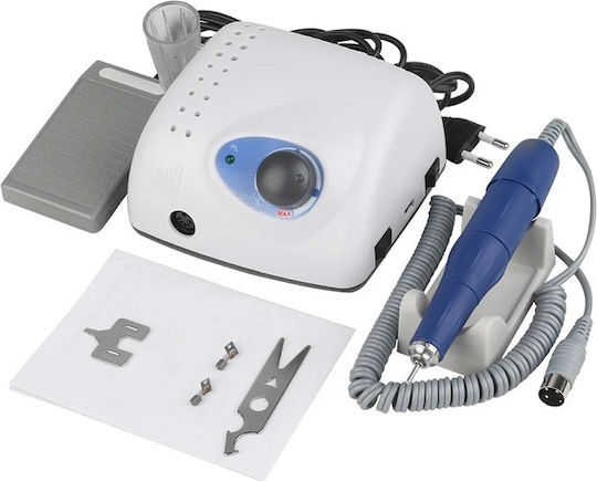 ST-210 Τροχός Νυχιών Ρεύματος 65W Λευκός 40000 Στροφών με Πεντάλ