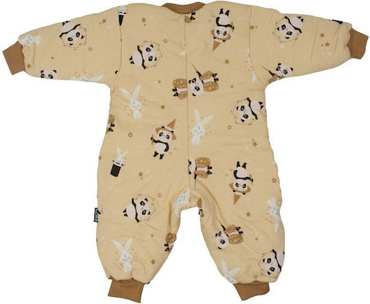 Kamtex Baby Winter Schlafsack mit Füßen Ecru