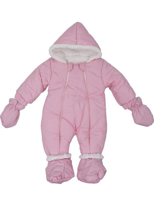 Kamtex Baby Baby-Strampler Kinderwagenanzug Rosa