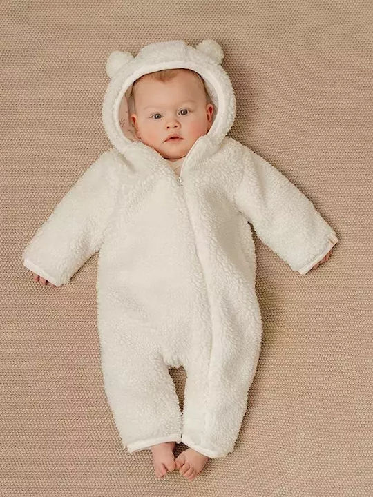 Little Dutch Teddy Baby Bunny Φορμάκι Εξόδου Off-White.