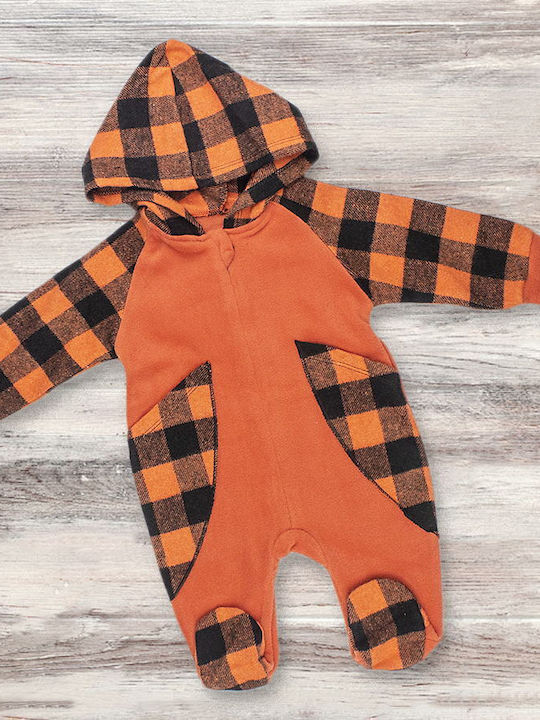 Babydom Baby-Strampler Orange Babydom Baby-Strampler Orange