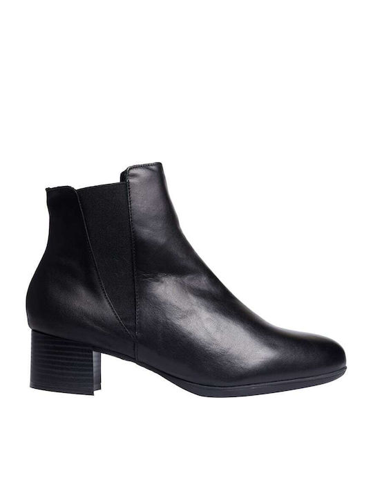 Bella Leather Women's Ankle Boots Black