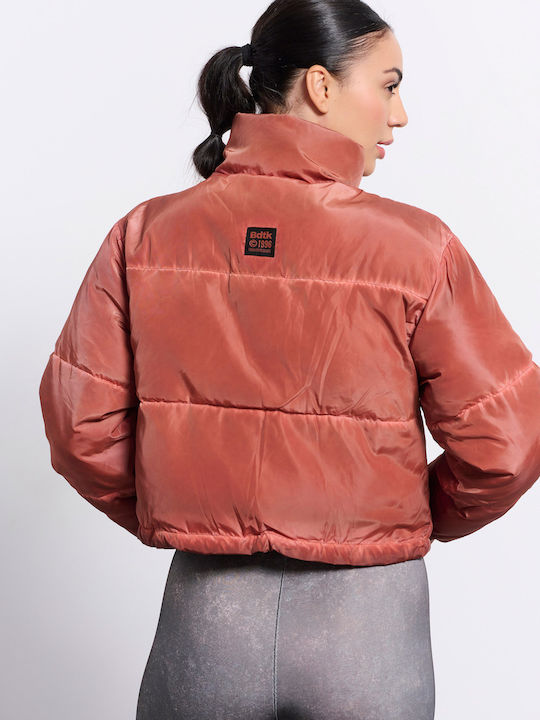 BodyTalk Women's Short Puffer Jacket for Winter Orange
