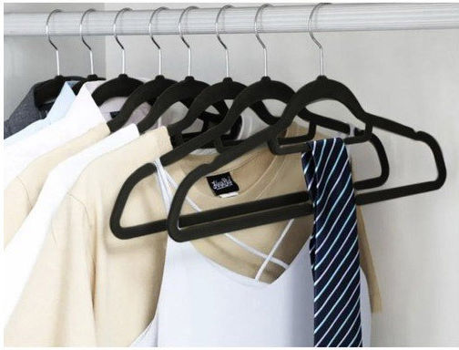 Ruhhy Clothes Hanger Black 22536 20pcs