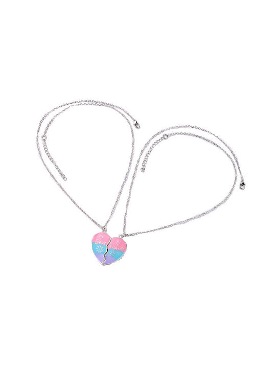 Tatu Moyo Silver Chain Kids Necklaces Heart SJ2306280650006718