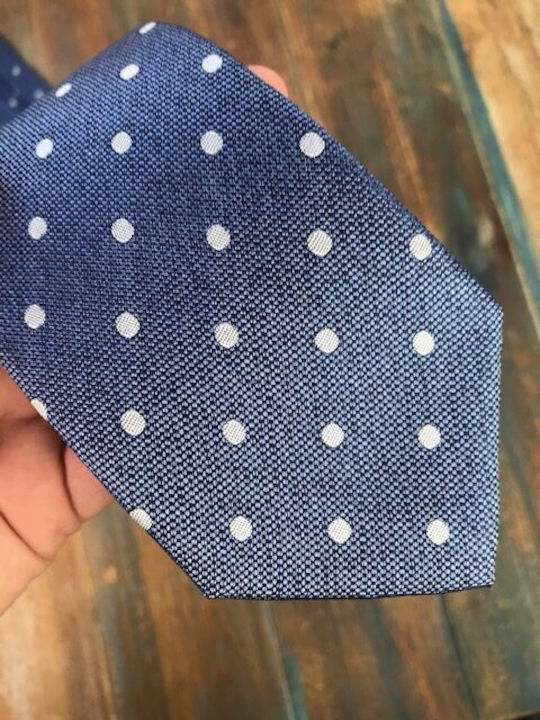 Octopus Men's Tie Silk Printed in Blue Color