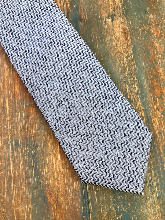 Octopus Men's Tie Silk Printed in Blue Color