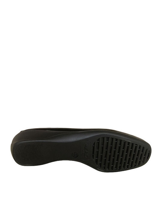 Lackleder Damen Mokassins in Schwarz Farbe