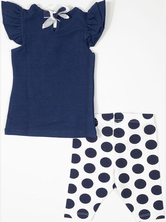 Kinderbekleidungssets mit Sommer-Leggings Blau 2 Stück