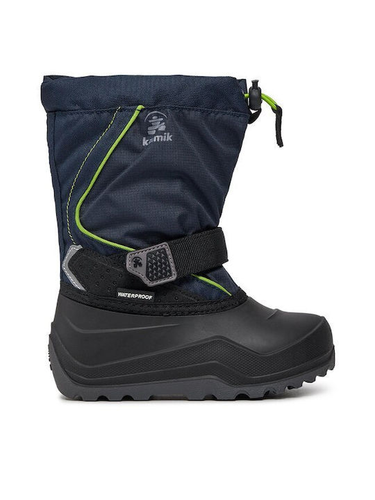 Kinder-Schneestiefel Marineblau