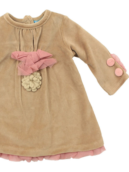 Kinderkleid Langärmelig Beige