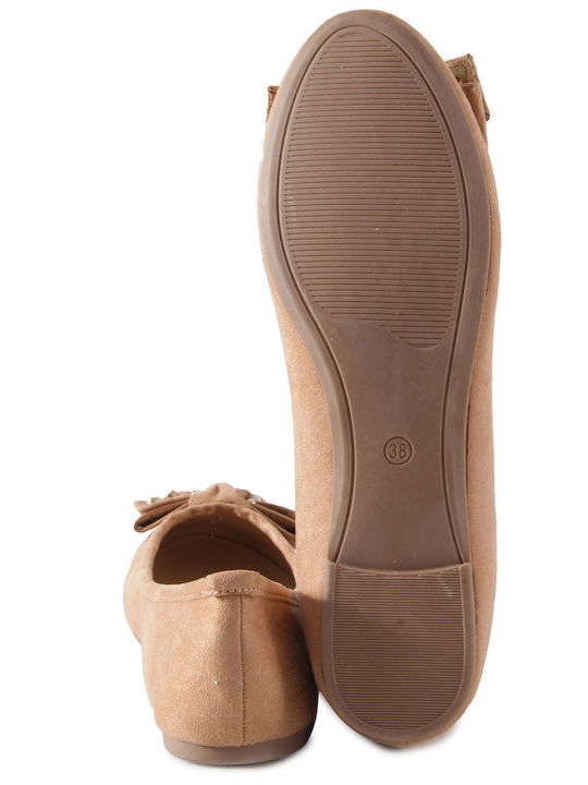 Feng Shoe Pantofi balerini pentru femei in Bej Culori Feng Shoe Pantofi balerini pentru femei in Bej Culori