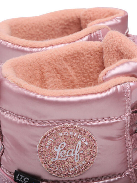 Nickby Kids Snow Boots with Laces Pink