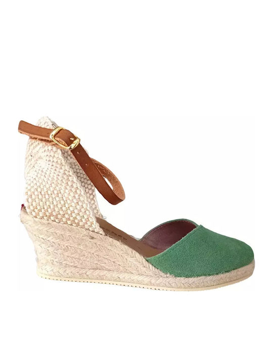 Women's Platform Espadrilles Green