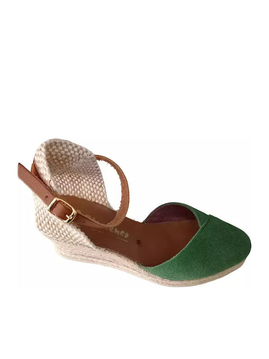 Women's Platform Espadrilles Green