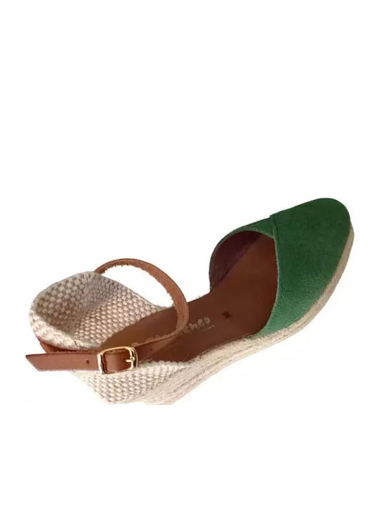 Women's Platform Espadrilles Green