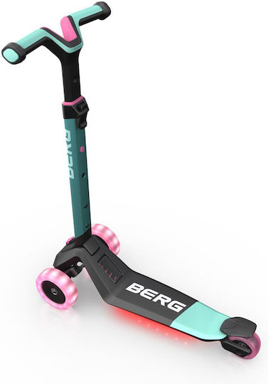 Berg Toys Kids Scooter Foldable Nexo LED 3-Wheel for 2+ Years Green