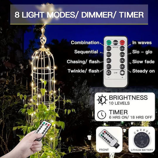 300 Lichterketten LED 3m. x 300cm Warmes Weiß Typ Vorhang 1Stück