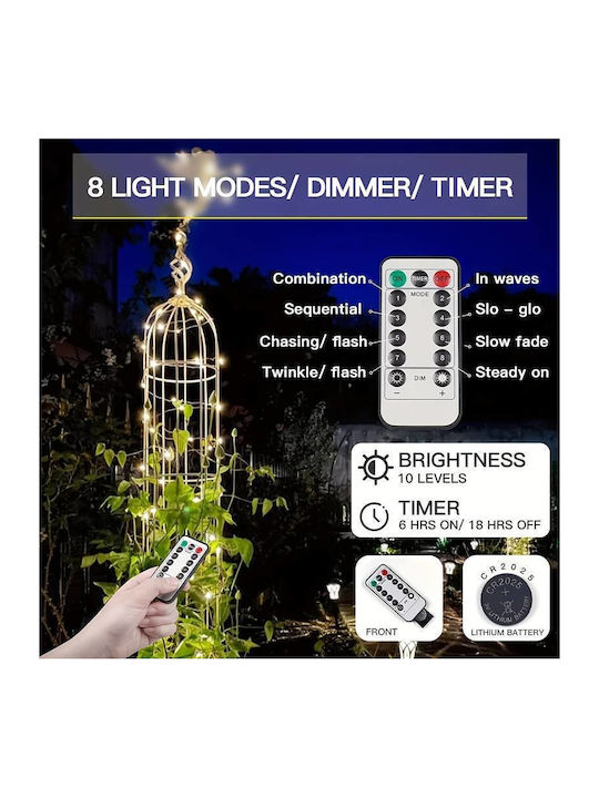 100 Lichterketten LED 3m. x 100cm Warmes Weiß Typ Vorhang 1Stück