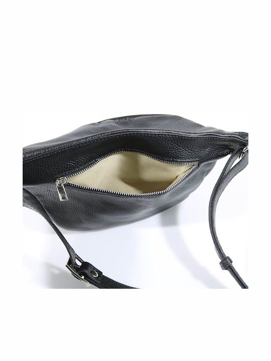 Black Leather Women's Crossbody Bag