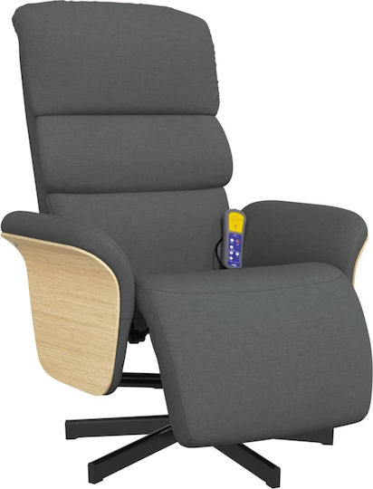 Relax με Υποπόδιο 71x86.5x107.5cm Σκούρο Γκρι Relax με Υποπόδιο 71x86.5x107.5cm Σκούρο Γκρι