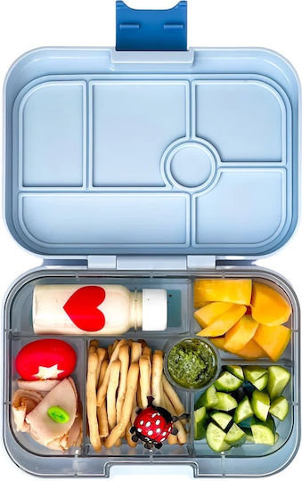 Yumbox Original Kids Lunch Plastic Box Gray L8.5xW6cm