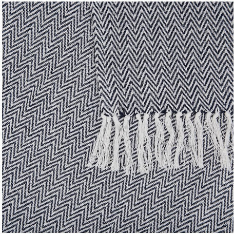 Heinner Knitted Blanket Double 200x220cm Zig Zag