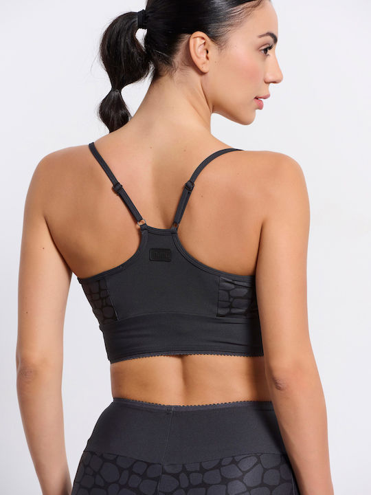 BodyTalk Women's Sports Bra without Padding Coal