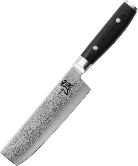 Yaxell Ran Μαχαίρι Nakiri από Δαμασκηνό Ατσάλι 16.5cm