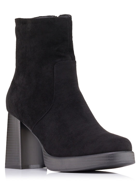 FlyFor Suede Women's Ankle Boots Black