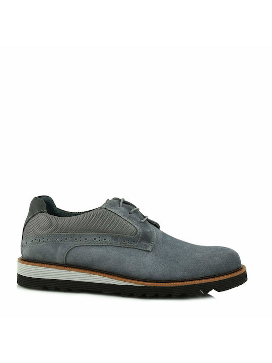 Fentini Men's Suede Casual Shoes Gray