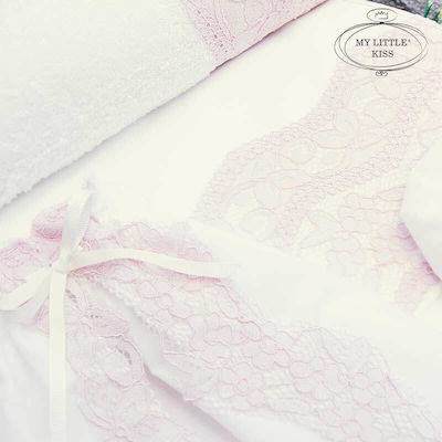 My Little Kiss Christening Oilcloths Set Pink 6pcs