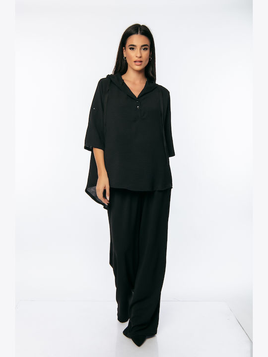 Ecstasy Women's Black Set with Trousers