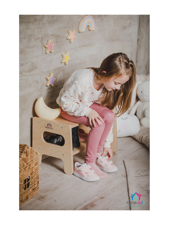 Kindertisch aus Holz Stool-Shoe Box in Natural Color Matzik Mav
