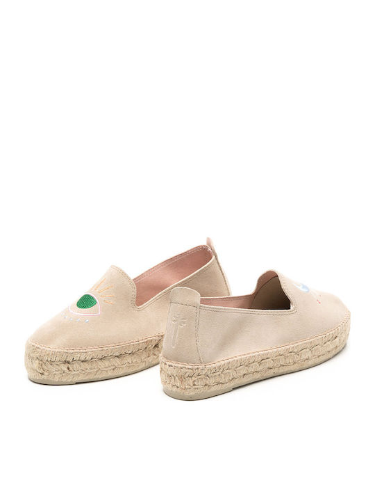 Palm Springs Women's Suede Espadrilles Beige