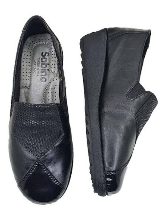 Анатомични Дамски Slip-On Кожени Черни