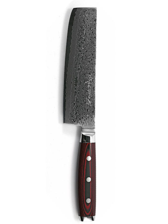 Yaxell Souper Gou Μαχαίρι Nakiri από Δαμασκηνό Ατσάλι 16.5cm