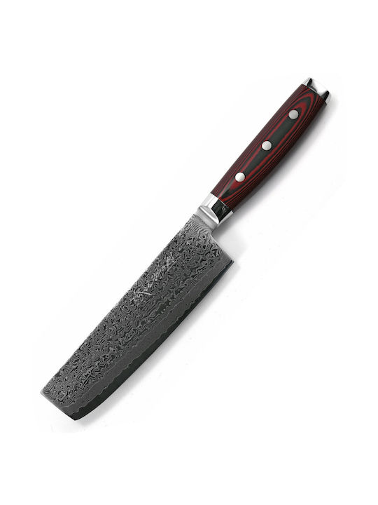 Yaxell Souper Gou Μαχαίρι Nakiri από Δαμασκηνό Ατσάλι 16.5cm