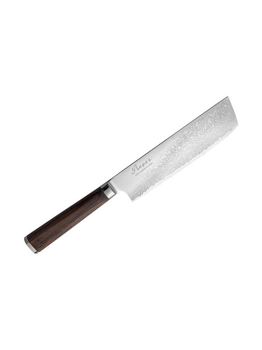 Ryusen Prever Messer Nakiri aus Damaststahl 17.5cm